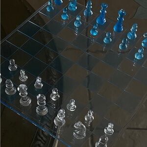 Custom chess set, Chess , board game, gift ideas,glass chess ,father’s day gift